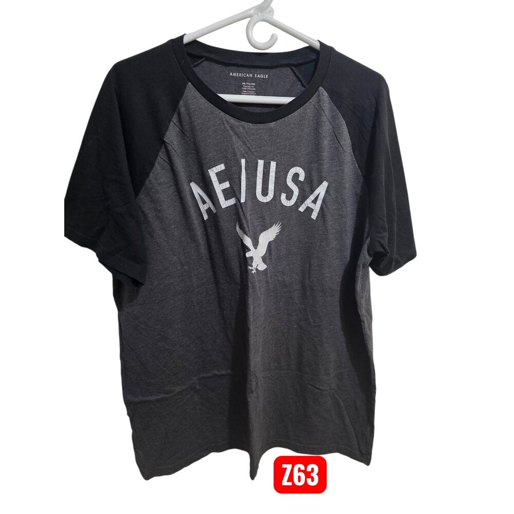 Z63 American Eagle Outfitters Vintage T-Shirt Gray w/black trim XXL